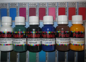 Краска для кожи Perlakor поможет вернуть кожаному изделию новый вид.