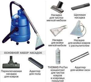 Перечень и описание насадок к моющему пылесосу