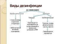 Дезинфекция делится на несколько видов, основные из которых - химические и физические методы.