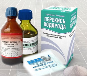Способ восстановления белых вещей после линьки перекисью водорода